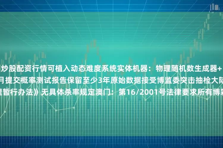 炒股配资行情可植入动态难度系统实体机器：物理随机数生成器+定期质检封印监管体系对比：每月提交概率测试报告保留至少3年原始数据接受博监委突击抽检大陆：文化部《网络游戏管理暂行办法》无具体杀率规定澳门：第16/2001号法律要求所有博彩设备需：商业模式影响：电子游戏依赖&quot;鲸鱼玩家&quot;（大R玩家）贡献主要收入实体赌场更注重整体客流量平衡行业发展趋势技术融合趋势：澳门新世